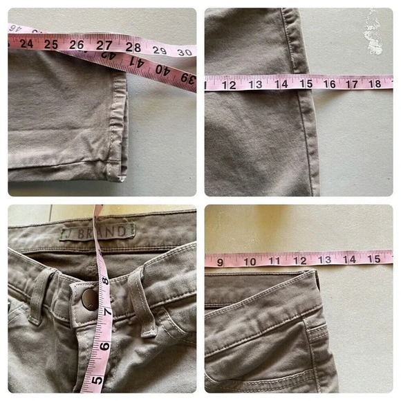 J Brand Womens The Skinny In Taupe Low Rise  811k120 Beige Classic Preppy 26 - Picture 3 of 9